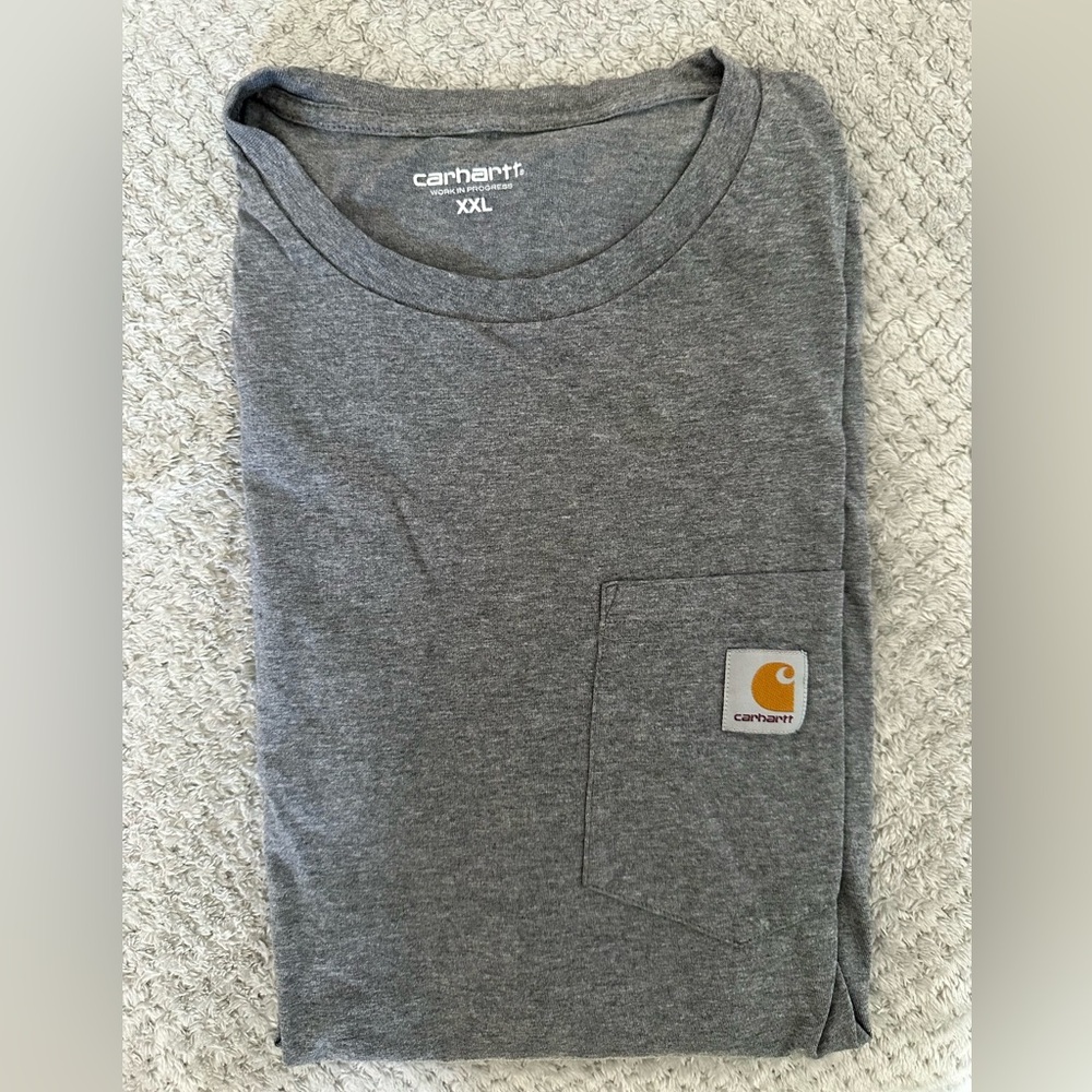 Grey carhartt WIP pocket tee size XXL